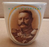 Patriotische Tasse Generalfeldmarschall Von Hindenburg Pour Le Merite Ordensspange Bruststern Original - 1914-18