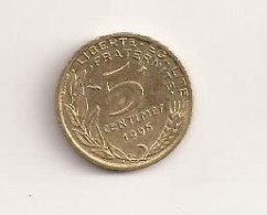 France 5 Centimes 1996 Cent Cents Centimes V3 - Otros & Sin Clasificación