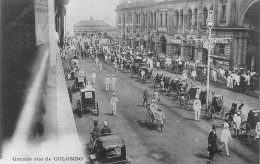 SRI LANKA - Colombo - Grande Rue De Colombo - Carte Postale Ancienne - Sri Lanka (Ceylon)