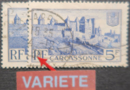 LP3203/1 - 1938 - CARCASSONNE - N°392 Oblitéré - VARIETE >>> " R " De RF Cassé - Oblitérés