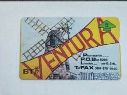 United Kingdom-(BTP342)-VENTURA-WINDMILL-(349)-(5units)(505E07305)(tirage-1.000)(price Catalogue-10.00£-mint) - BT Emissions Privées