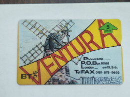 United Kingdom-(BTP342)-VENTURA-WINDMILL-(350)-(5units)(505E07749)(tirage-1.000)(price Catalogue-10.00£-mint) - BT Edición Privada