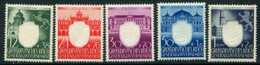 GENERAL GOVERNMENT 1943 NSDAP 3rd Anniversary  MNH / **   Michel 105-09 - Occupation 1938-45