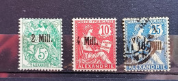 08 - 23 - Alexandrie - N° 35 * - 37 * - 42 Oblitéré - Used Stamps