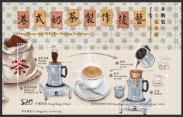 HONG KONG New 2023 Style Milk Tea Making Technique, Drink, Food, Gastronomy, MS Miniature Sheet MNH (**) - Neufs