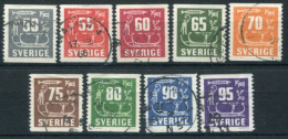 SWEDEN 1954-64 Definitive: Rock Carvings Used.  Michel 396-400, 431-33, 528 - Oblitérés