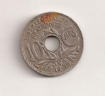 France 10 Centimes 1935 Cent Cents Centimes V1 - Autres & Non Classés