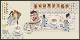 HONG KONG New 2023 Style Milk Tea Making Technique, Drink, Food, Gastronomy, MS FDC (**) - Covers & Documents