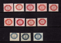 Liechtenstein - (1920)  - Timbres-Taxe - Chiffres - Neufs** - MNH - Impuesto