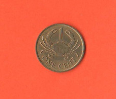 Seychelles 1  One Cent 1982 Brass Coin - Seychelles