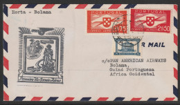 1941, First Flight Cover, Horta-New York - Andere & Zonder Classificatie