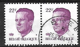 OCB Nr 2125 King Roi Koning Boudewijn Baudouin Velghe Centrale Stempel Bree - 1981-1990 Velghe