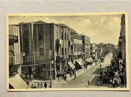 JUDAICA JEWISH POSTCARD POSTKARTE - TEL AVIV, Herzl Street Corner Lilienbloom Street.PALESTINE, ISRAEL - Palestine