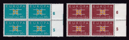 1963 Olanda Holland Nederland EUROPA CEPT EUROPE 4 Serie Di 2v. In Quartina MNH** Block 4 CROCE CROSS - 1963