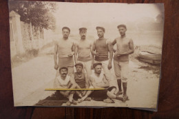 Photo 1880's Equipage Canotage Canot Aviron France Tirage Albuminé Albumen Print Vintage - Old (before 1900)