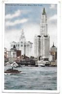 CPA Municipal And Woolworth Bldgs, New York - Panoramic Views