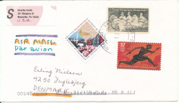 USA Cover Sent To Denmark 2004 Topic Stamps - Storia Postale