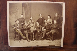 Photo 1876 Famille Aristocrates Bourgeois Tirage Albuminé Albumen Print Vintage - Old (before 1900)