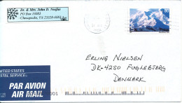USA Cover Sent To Denmark 31-8-2004 Single Franked - Storia Postale