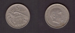 SPAIN   5 PESETAS 1957 (59) (KM # 786) #7330 - 5 Pesetas