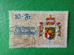 LIECHTENSTEIN ARMOIRIE 1077 OBLITERE - Gebraucht