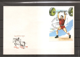 Haltérophilie  ( FDC Du Kampuchéa De 1989 à Voir) - Weightlifting