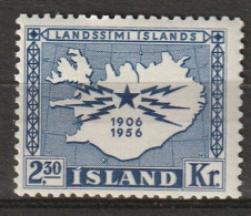 IJsland 1956, Postfris MNH, 50 Years Telephone And Telegraph In Iceland. - Nuevos