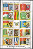 Sao Tome Et Principe 1980 Feuillet 5 Ans Independence Washington Lenine Gandhi Che St Thomas & Prince Sheetlet Type 1 - George Washington