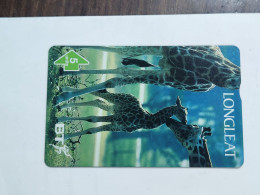 United Kingdom-(BTP405)-LONGLEAT-GIRAFA(414)(5units)(605D59838)(tirage-3.050)(price From Cataloge-7.00£-mint) - BT Private