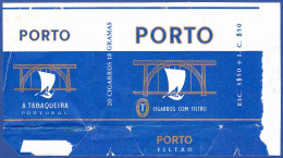 Portugal 1960/ 70, Pack Of Cigarettes - PORTO Filtro -|- A Tabaqueira, Lisboa - Tabaksdozen (leeg)