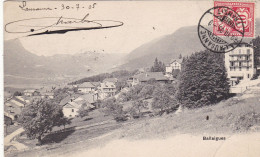 SUISSE .CPA. BALLAIGUES. VUE GENERALE. HAUTEL AUBEPINE. ANNEE 1905 + TEXTE - Ballaigues