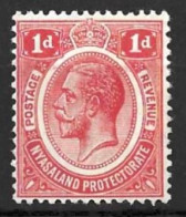 NYASALAND....KING GEORGE V...(1910-36..)......1d.......SG86.........MH... - Nyassaland (1907-1953)