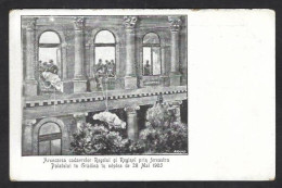 CPA Roumanie Romania Roemenie Non Circulé Voir Scan Du Dos Assassinat Du Roi Et De La Reine Serbie - Roumanie