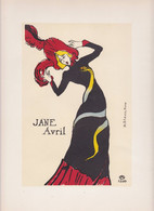 Affiche Lithographie Toulouse Lautrec Art Nouveau Style Les Maitres De L'affiche Jane Avril Serpent éditeur STERN Paris - Manifesti