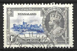 NYASALAND....KING GEORGE...V..(1910-36..)....OMNIBUS.....JUBILEE...1d....SG123.......CDS.....VFU... - Nyassaland (1907-1953)