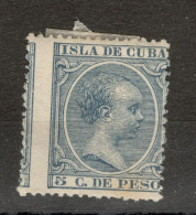 CUBA - MH STAMP, 5C DU PESO - FAMOUS - ERROR - MOVED PERFORATION - Sin Dentar, Pruebas De Impresión Y Variedades