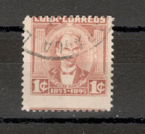 CUBA - USED STAMP, 1C  - FAMOUS JOSE MARTI - ERROR - MOVED PERFORATION - Imperforates, Proofs & Errors