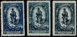 LIECHTENSTEIN - 1920 - Mi.42 Three Examples In Different Shades - Mint*/** - Ungebraucht