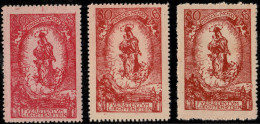 LIECHTENSTEIN - 1920 - Mi.41 Three Examples In Different Shades - Mint*/** - Unused Stamps
