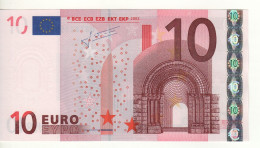 10 EURO  "U"  France   Firma Trichet    L 031 C4  Ch.82  /  FDS - UNC - 10 Euro