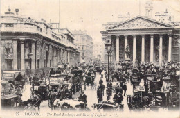 ANGLETERRE - London - The Royal Exchange And Bank Of England - Carte Postale Ancienne - Sonstige & Ohne Zuordnung