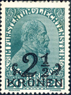 LIECHTENSTEIN - 1920 - Yv.16/Mi.16 2 1/2Kr/20H Green - Mint* - Ongebruikt