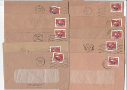 Collection 10 Diff RHODESIA Postmarks COVERS  1979 , Stamps Cover Garnet Crystal Minerals - Collections (sans Albums)