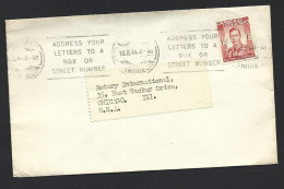 Rhodesia 1944 August 16th Cover Bulawayo To Chicago USA - Southern Rhodesia (...-1964)