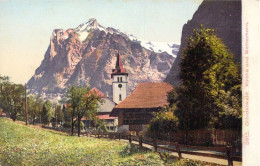 SUISSE - Grindelwald - Kirche Und Wetterhorn - Carte Postale Ancienne - Grindelwald