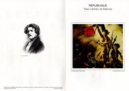 " REPUBLIQUE TYPE LIBERTE " Sur Document Philatélique Officiel De 4 Pages De 1982. N° YT 2178 à 2189. Parfait état. DPO - 1982-1990 Liberté (Gandon)