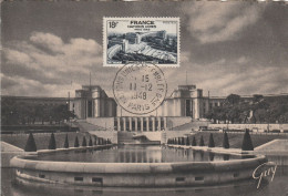 1948 " PALAIS DE CHAILLOL " Sur Carte Maximum. N° YT 819. Parfait état. CM A SAISIR ! - 1940-1949