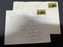 6-8-2023 (1 T 39)  Australia - 4 Lettes Posted With Stamps (Christmas 1966) - Cartas & Documentos