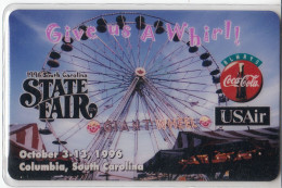 HT Technologies Phonecards - Coca Cola - Columbia South Carolina State Fair - Werbung