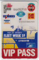 HT Technologies Phonecards - Coca Cola - San Francisco Fleet Week Vip Pass - Werbung